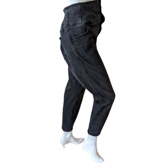 Torrid Black Button Front Panel Skinny Jeans Sz 18 Short Womens High Rise - Picture 1 of 6